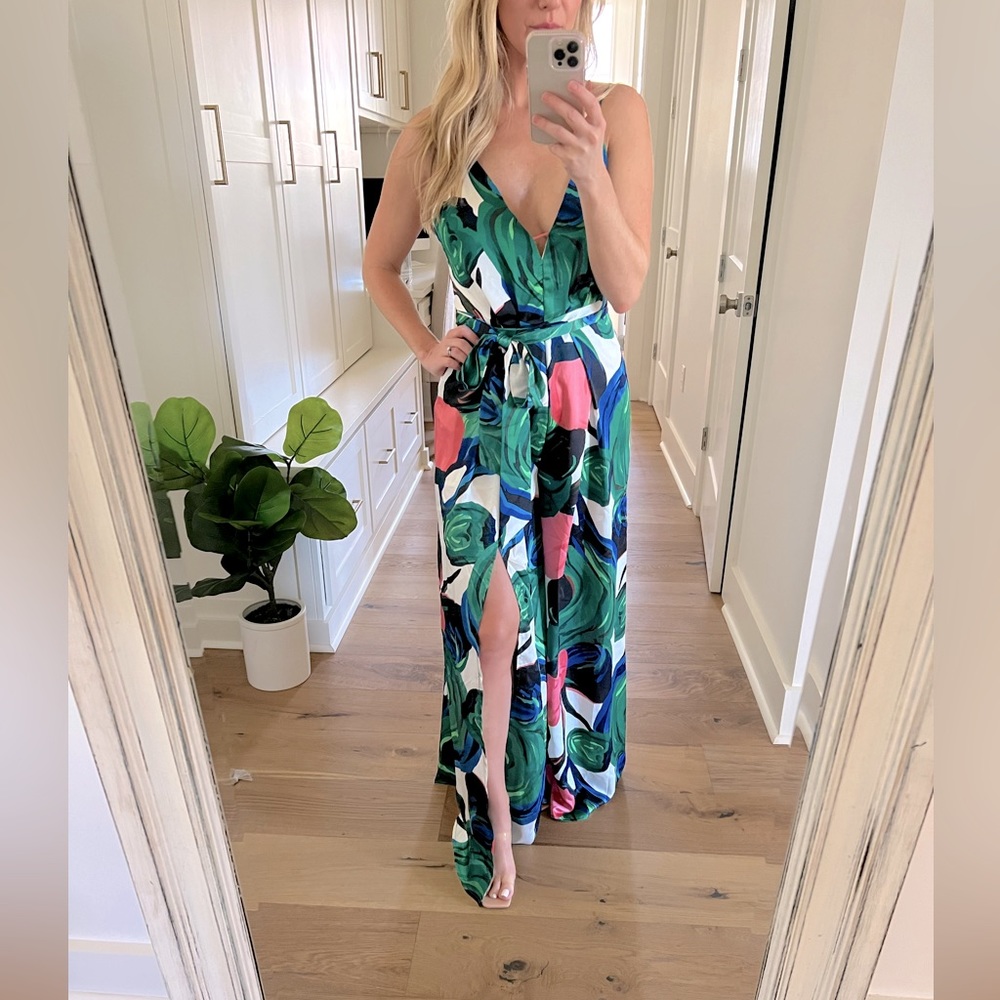 Karlie Floral Jumpsuit - Cocktail NWT